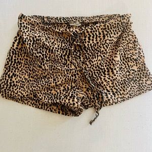 Ulla Johnson leopard print shorts (cotton/silk, size P)